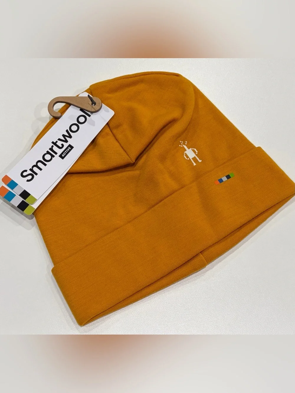 SmartWool Adult Thermal Reversible Cuffed Beanie 100% Merino Wool Orange NWT